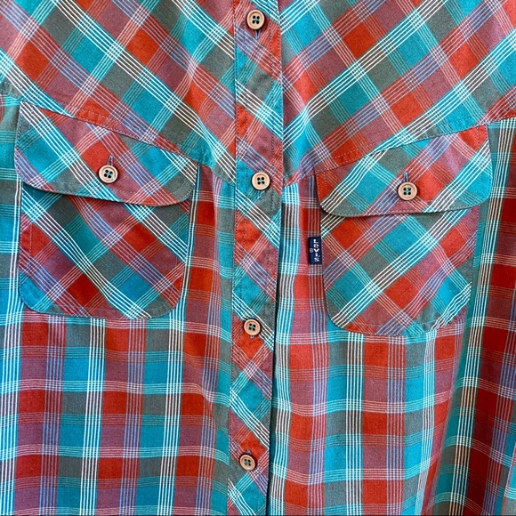 Vintage Levi’s Western Plaid Buttonup Shirt Medium - Picture 5 of 10